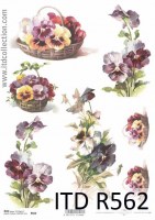 decoupage_papier_ryżowy_bratki_itd_r562
