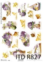 decoupage_papier_ryżowy_wielkanoc_fiołki_kurczaczki_itd_r827