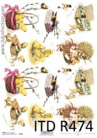 decoupage_papier_ryżowy_wielkanoc_kurczaczki_itd474