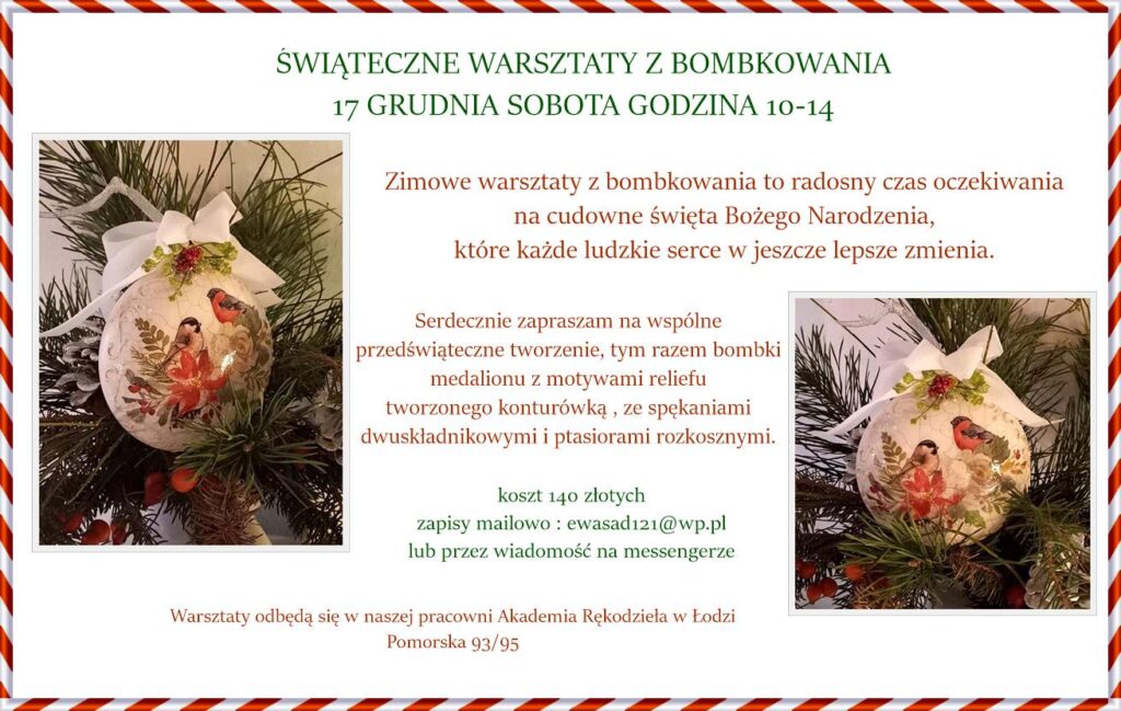 warsztaty decoupage łódź