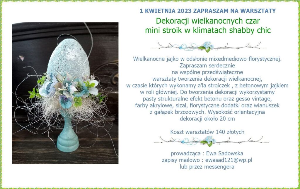 warsztaty rękodzieła artystycznego w Łodzi